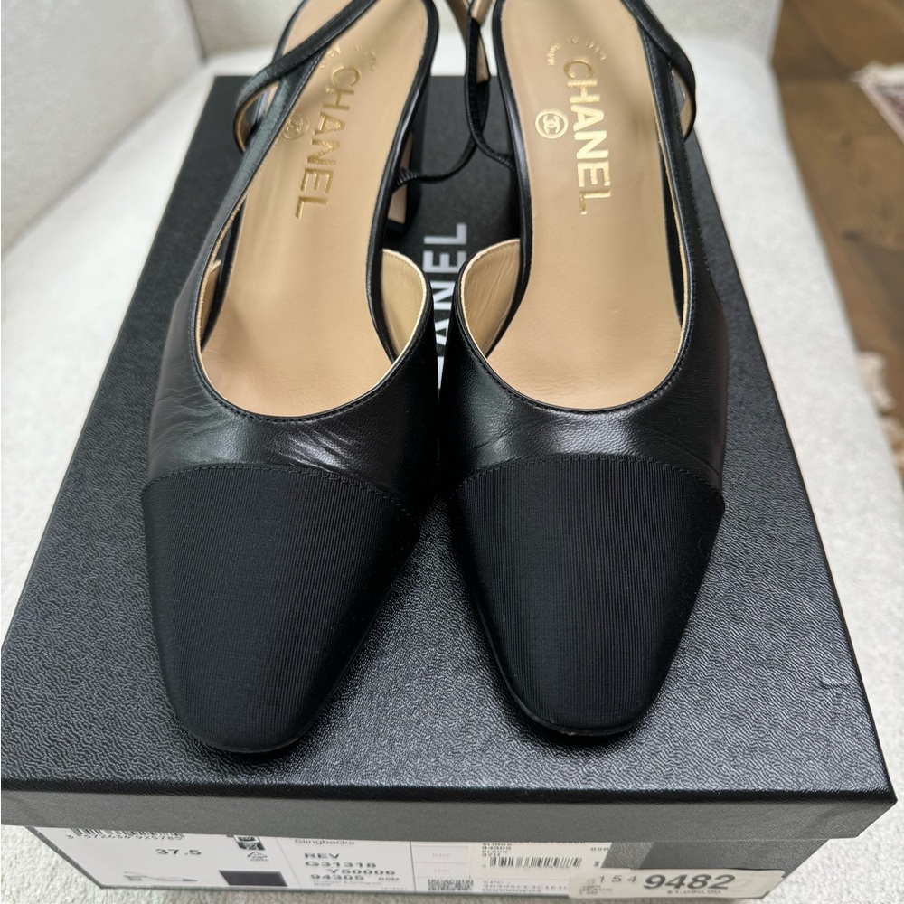 Chanel sling back heels